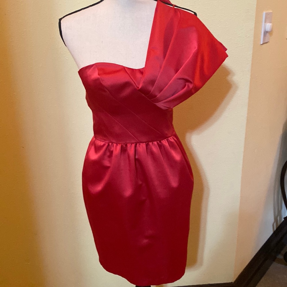 A.B.S hot pink satin dress